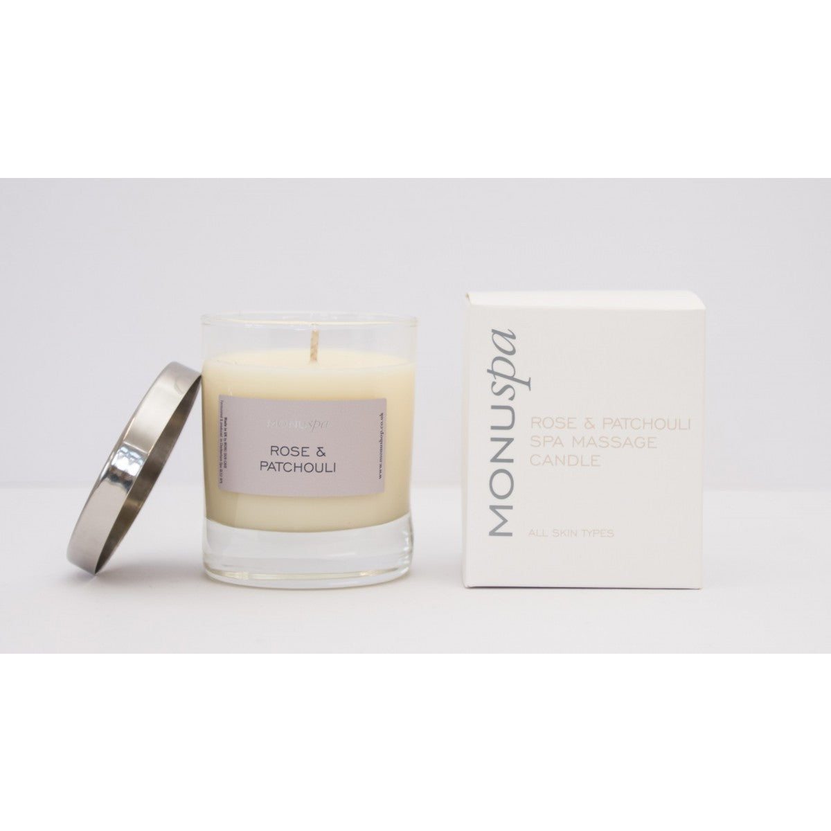 MONUSpa Relax Rose & Patchouli Spa Massage Candle