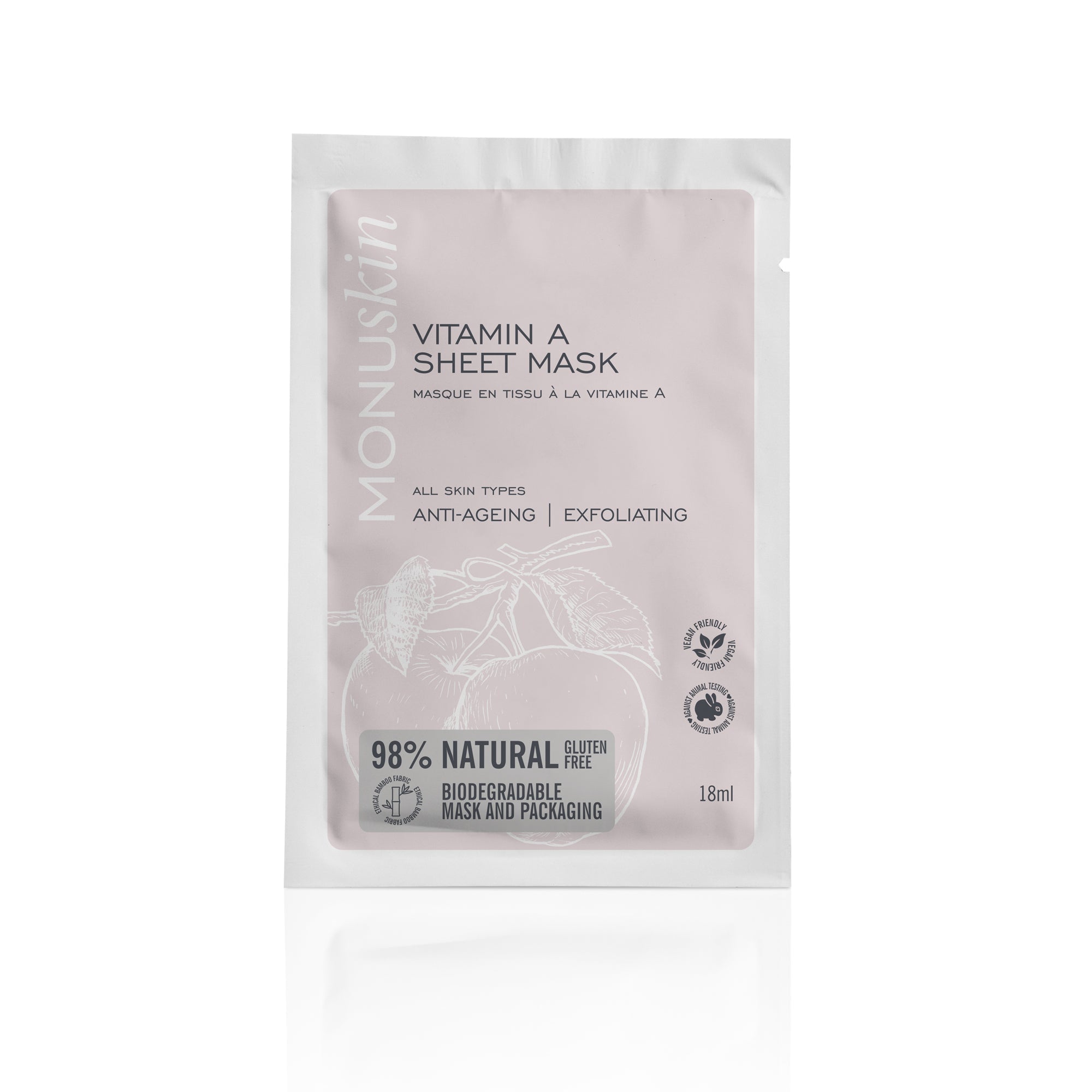 Monu Vitamin A Shhet Mask 18ml single