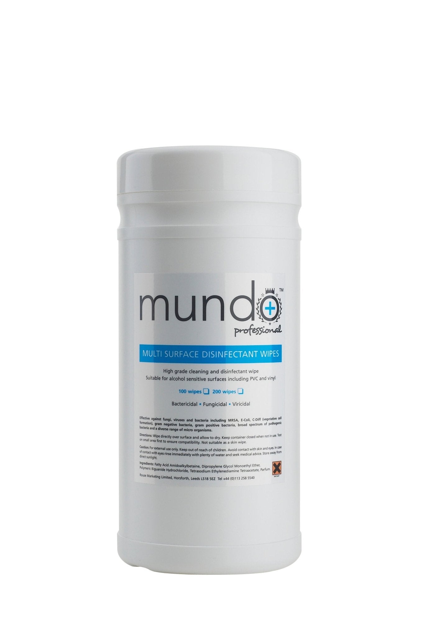 Mundo Multi Surface Disinfectant Wipes Pack of 200 - Salon Hygiene - SalonExpress