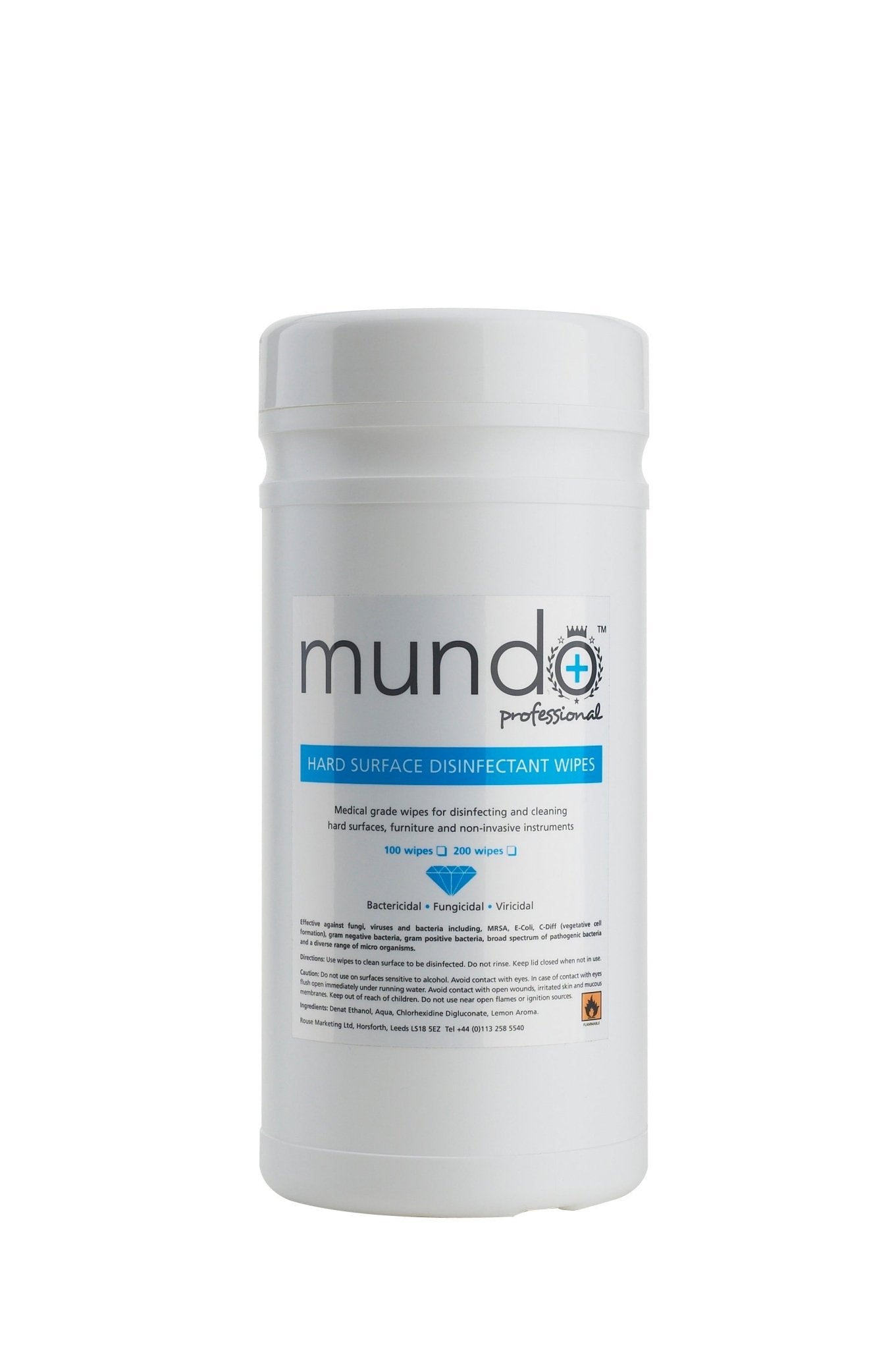 Mundo Surface Disinfectant Wipes Pack of 200 - Salon Hygiene - SalonExpress