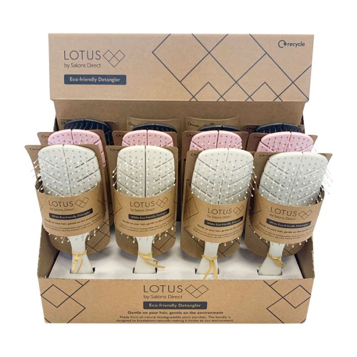 Lotus Eco - friendly Detangling Brush 12pc Display - Brushes and combs - SalonExpress