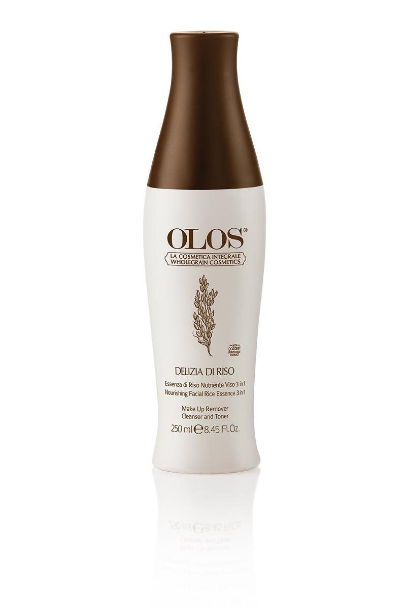 OLOS Delizia De Riso Nourishing Facial Rice Essence 3 in 1: Makeup Remover, Cleanser & Toner 250ml - Moisturisers - SalonExpress