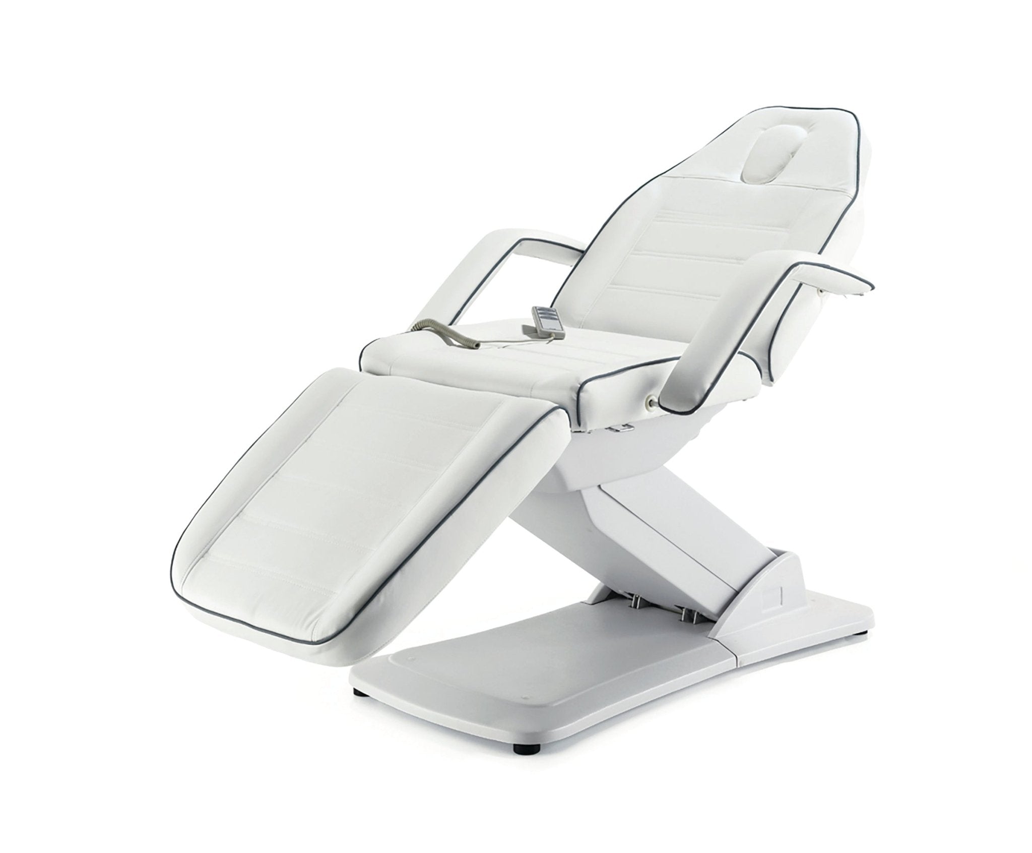REM Excel 3 Motor Couch - White with grey piping - Couches - SalonExpress