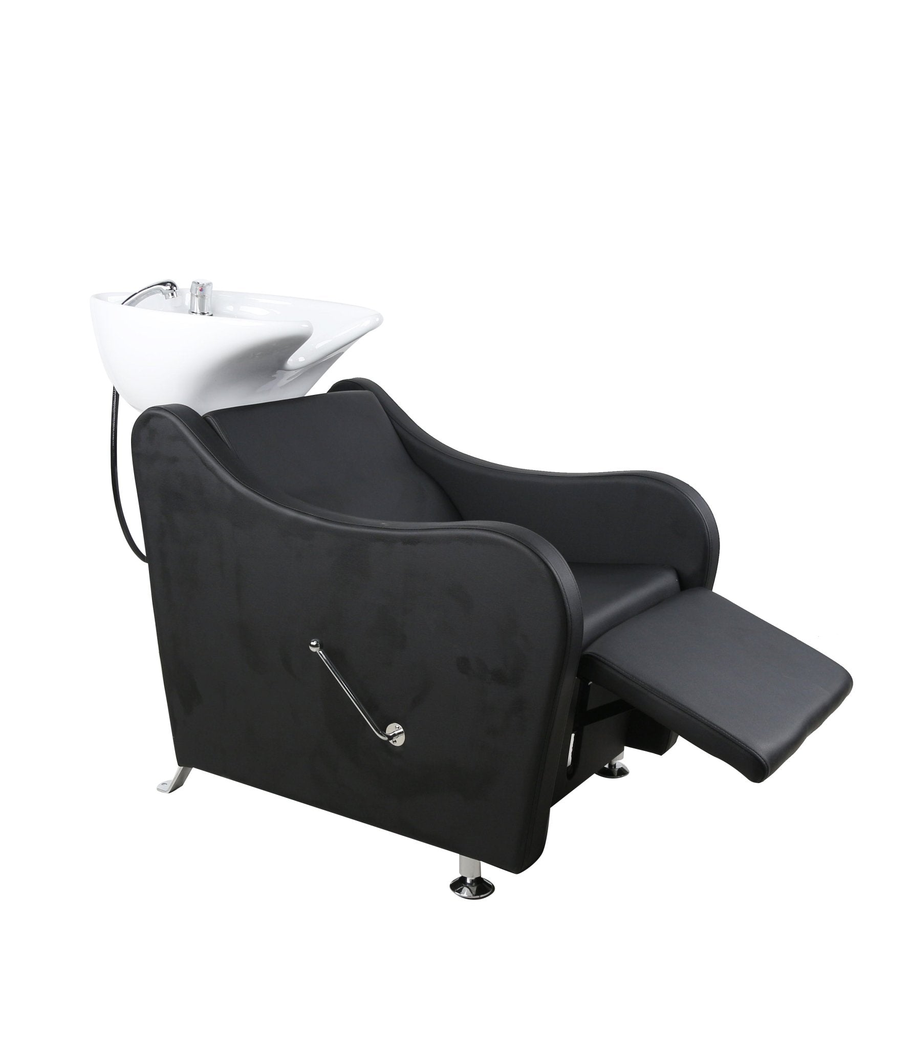 Manhattan Backwash With Leg Support BLACK - Styling Chairs - SalonExpress