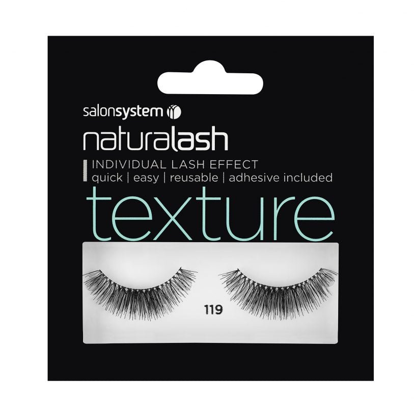 Salon System Naturalash 119 Black Texture Lashes - Strip Lashes - SalonExpress