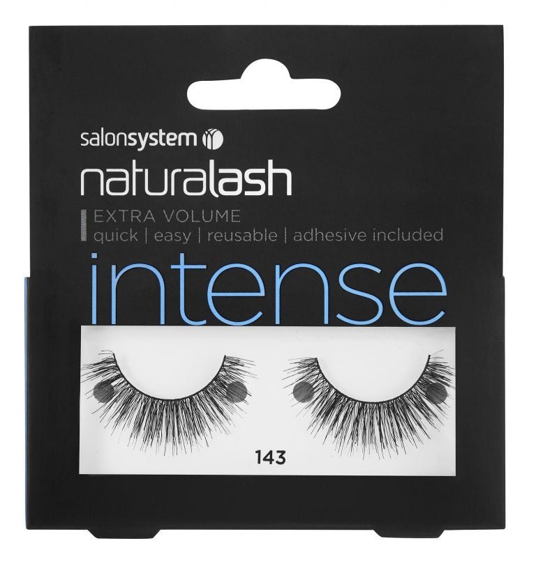 Salon System Naturalash 143 Black Intense Lashes - Strip Lashes - SalonExpress