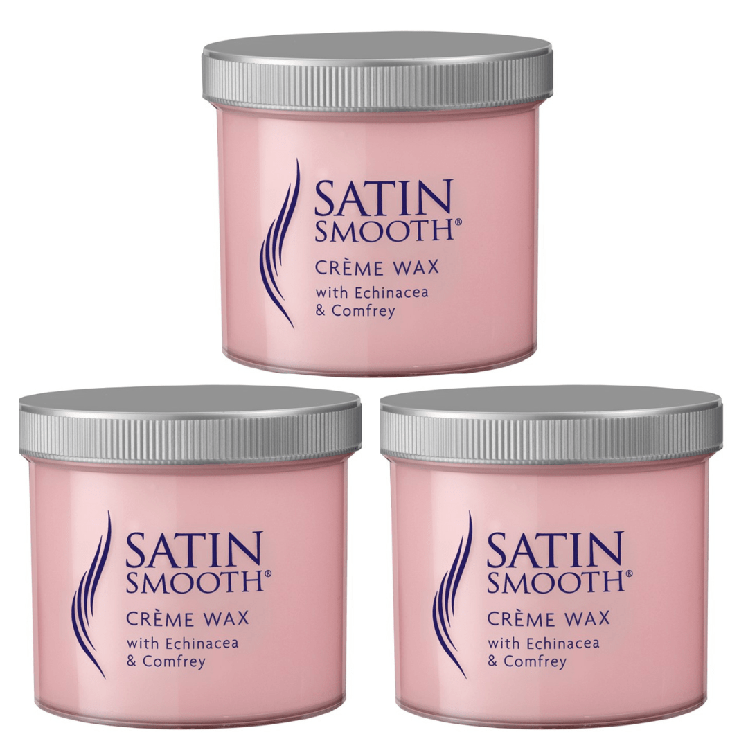 SATIN SMOOTH Creme Wax with Echinacea & Comfrey 425g X 3 OFFER PACK - Strip Waxing - SalonExpress