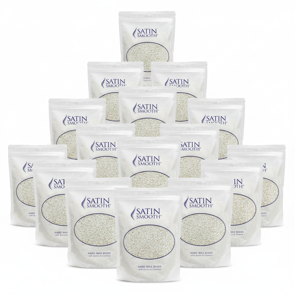 Satin Smooth Pure White Hard Wax Beads 700g X 3 OFFER PACK - Stripless Hot Waxing - SalonExpress
