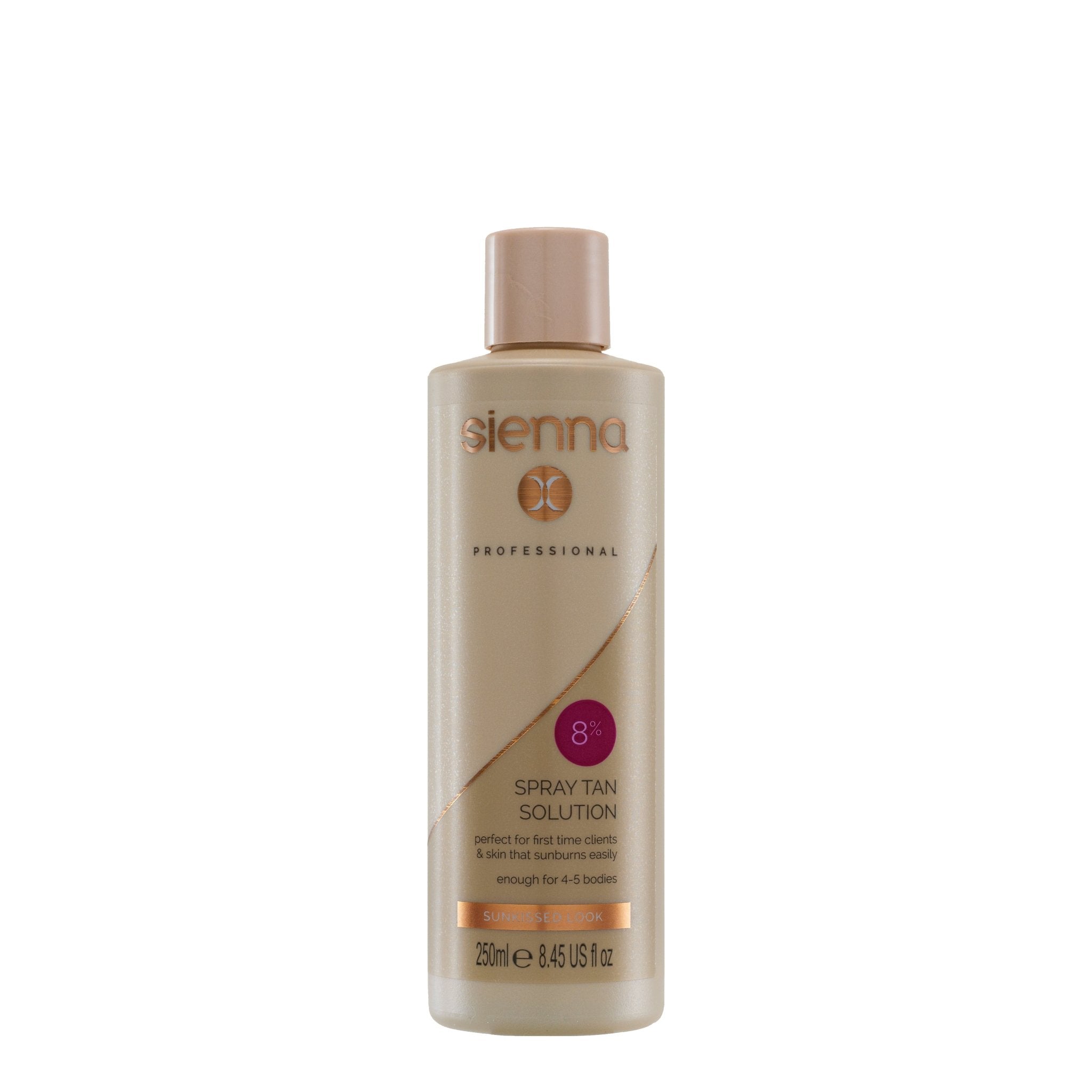 SIENNA X 8% Tanning Solution 250ml - Spray Tan Liquids - SalonExpress