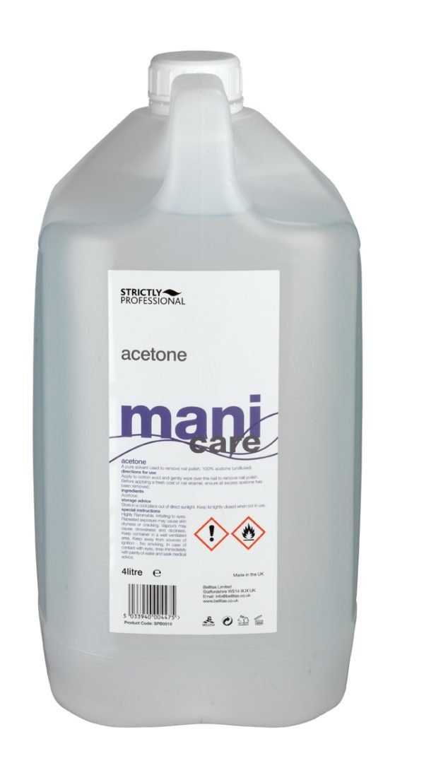 Strictly Professional Acetone 4 Litre - Nail Polish - Remover - SalonExpress