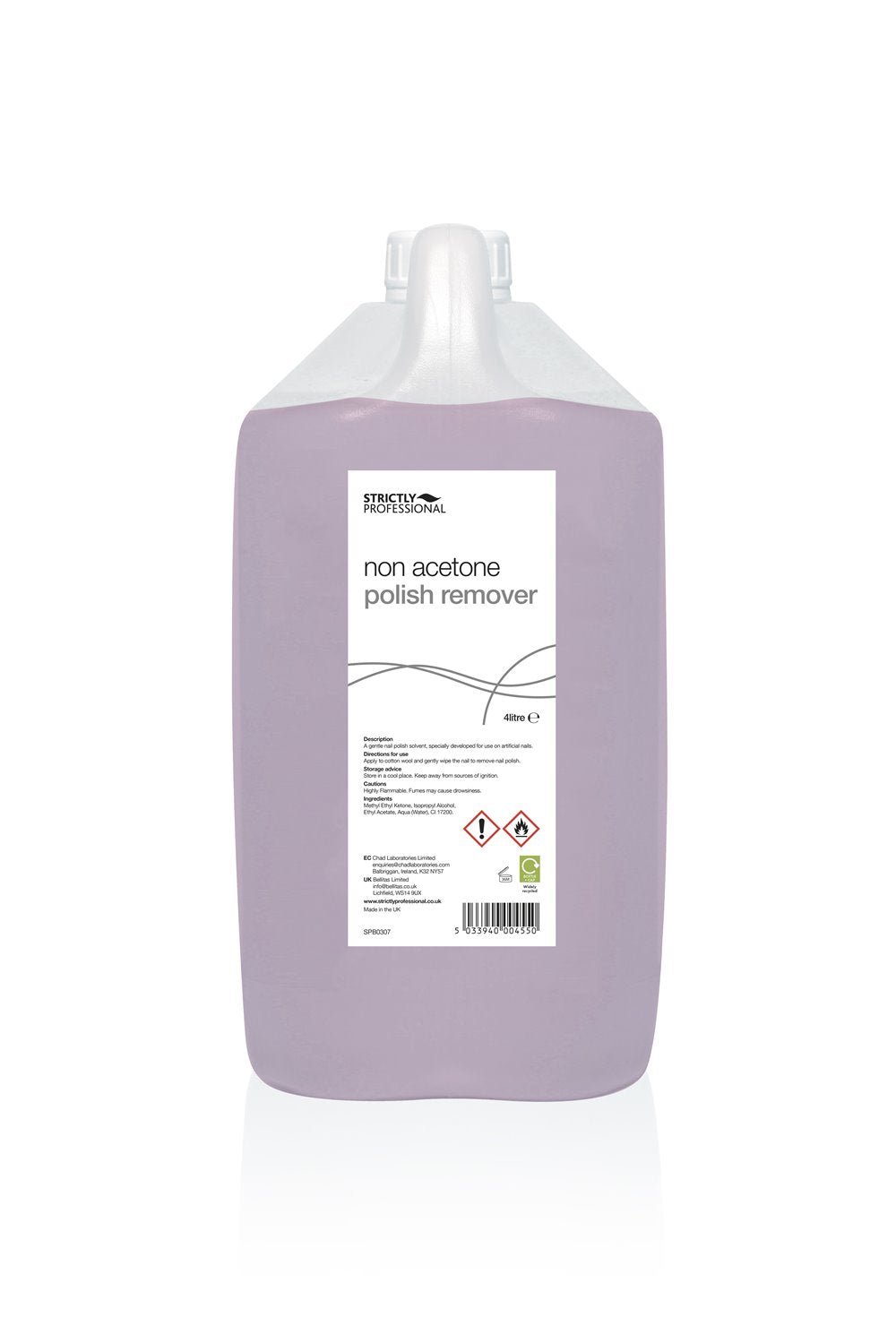 Strictly Professional Non Acetone Polish Remover 4 litre. - Nail Polish - Remover - SalonExpress