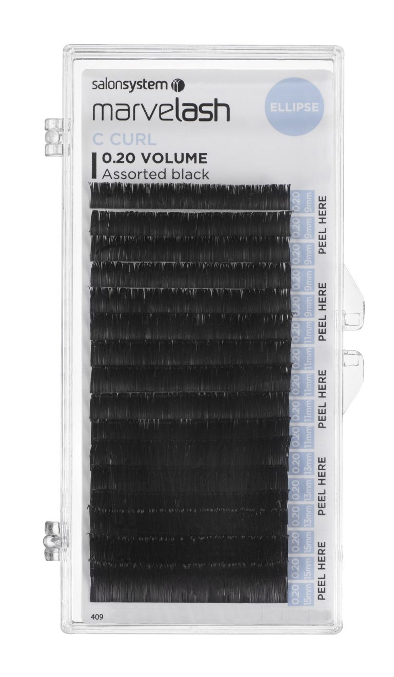 Salon System Marvelash C Curl 0.20 Volume Assorted 9, 11, 13, 15mm (Ellipse)
