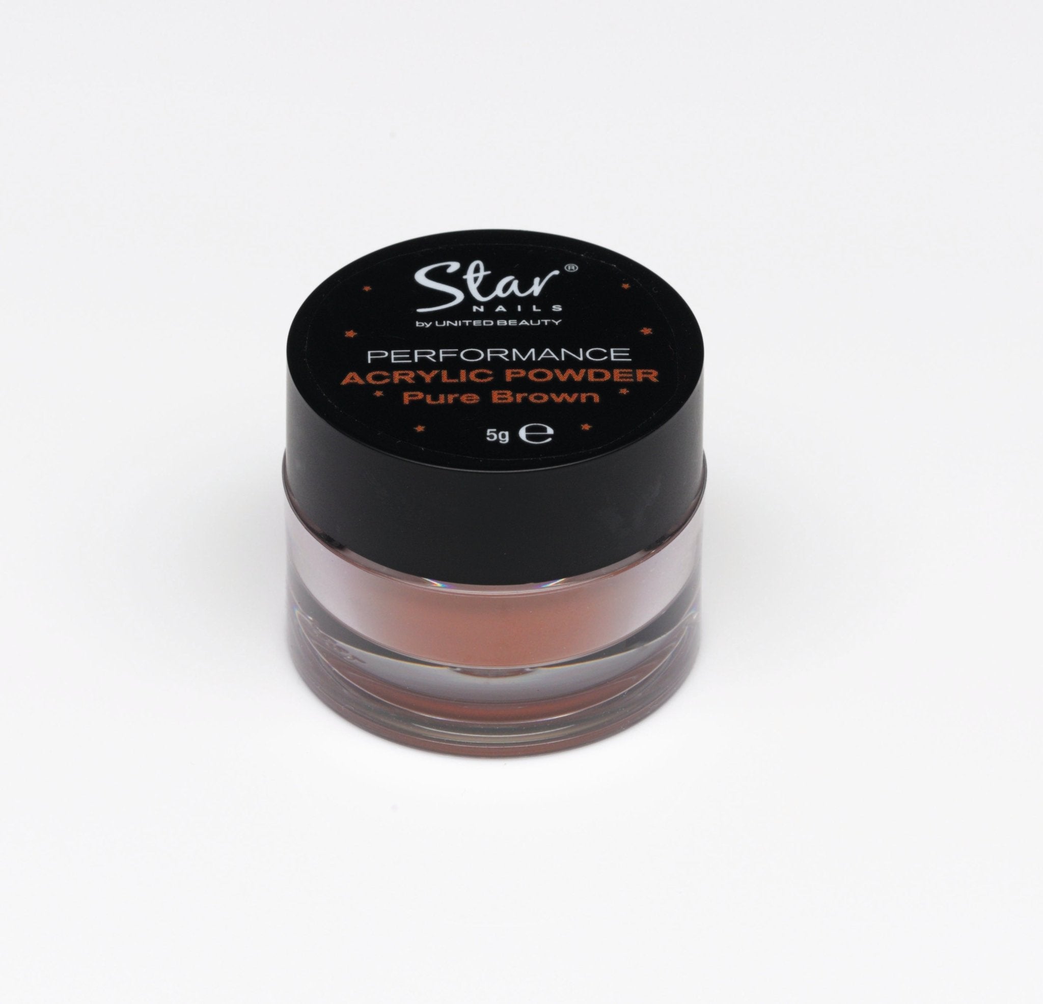 Star Nails Performance Powder Pure Brown 5g - Acrylic, Fibreglass & Gel - SalonExpress