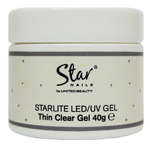 Star Nails Starlite LED/UV Gel Clear 40g - Acrylic, Fibreglass & Gel - SalonExpress