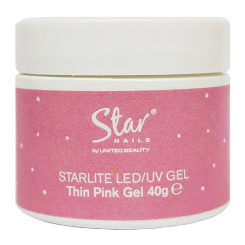 Star Nails Starlite LED/UV Gel Pink 40g - Acrylic, Fibreglass & Gel - SalonExpress