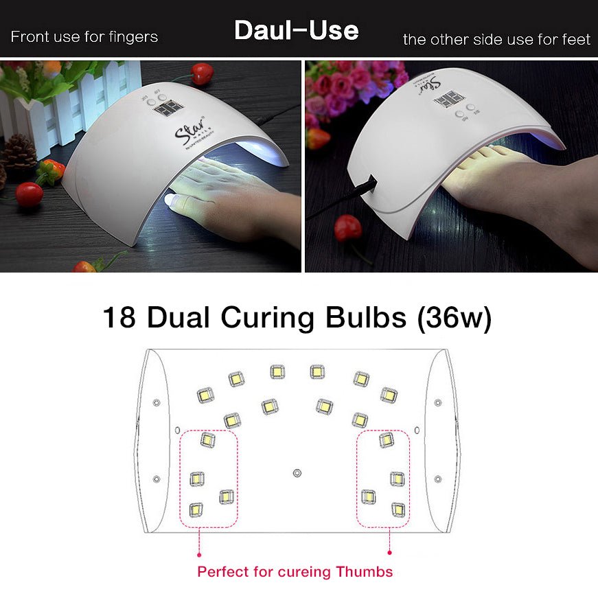 Star Nails Pro Dual Cure Lamp UK - Lamps & Equipment - SalonExpress