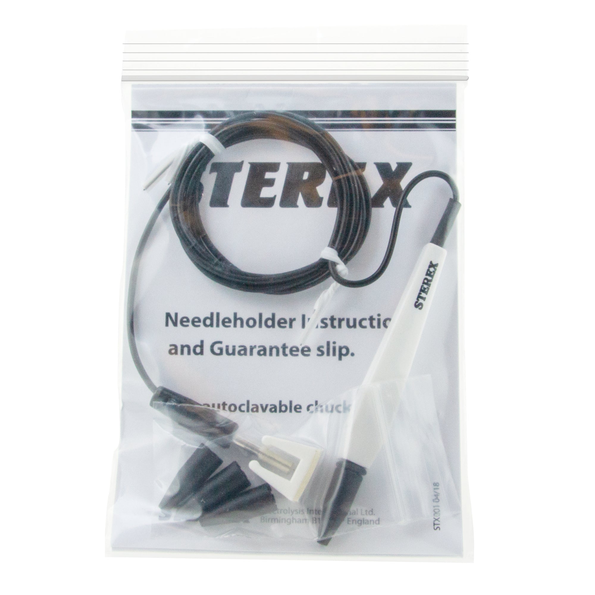 Sterex Needle Holder F Unswitched Black Cable - SalonExpress