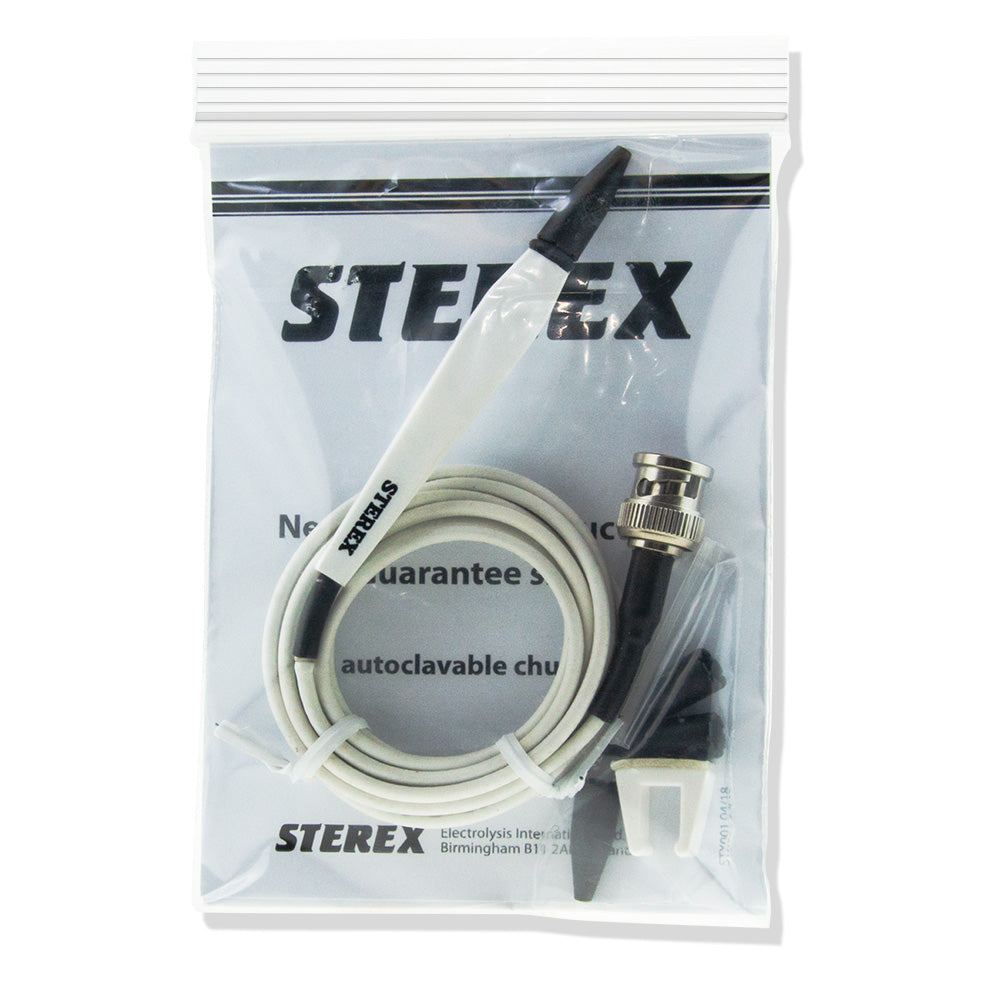 Sterex Needle Holder F Unswitched White Cable BNC - SalonExpress